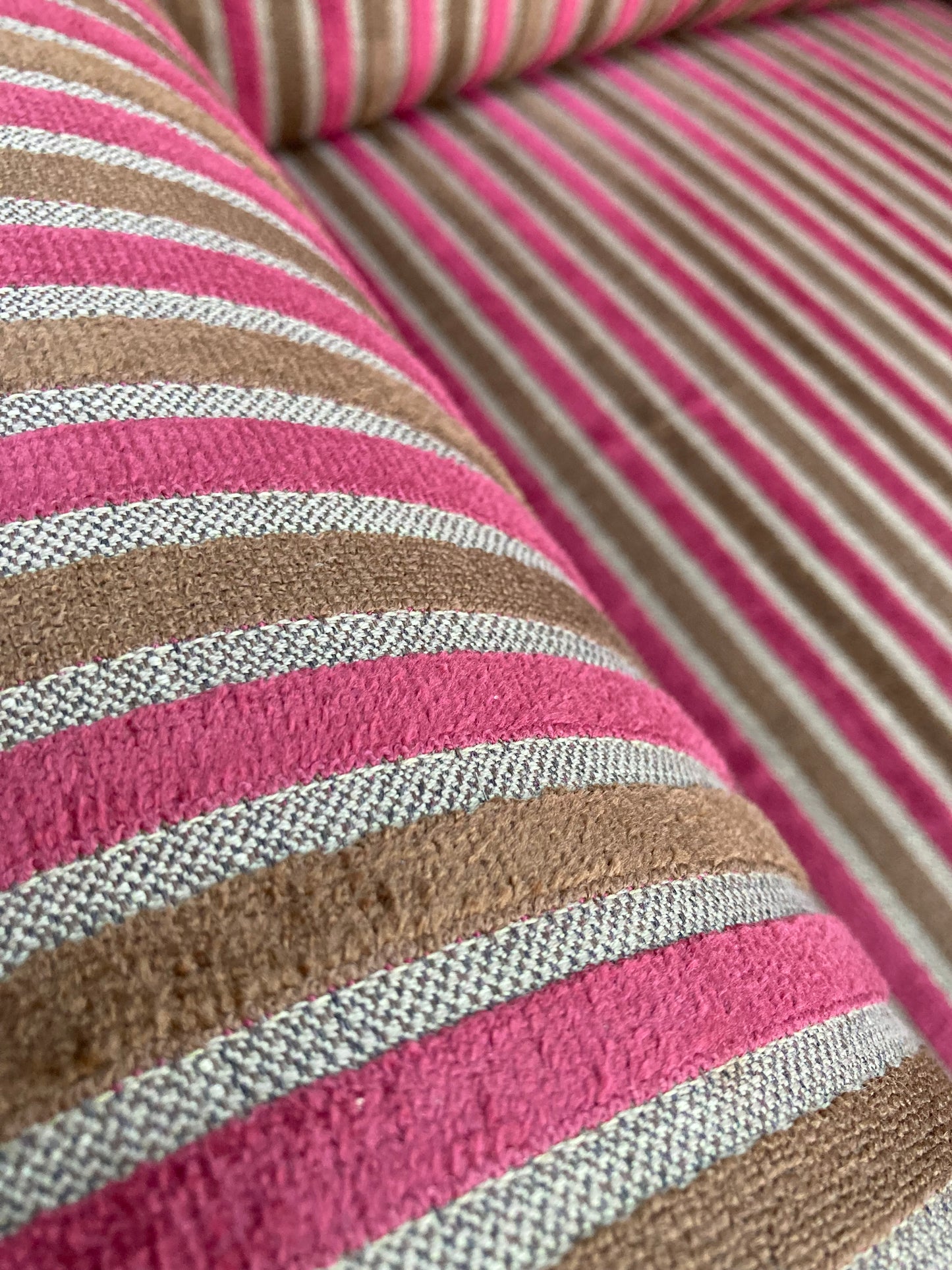 Alstons Courtney Accent chair in cranberry pinstripe