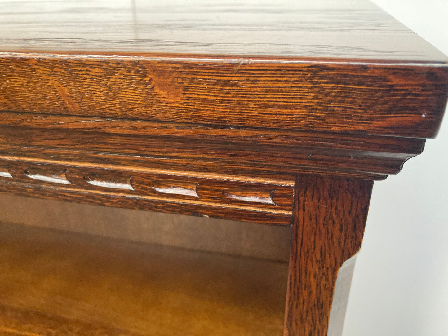 Solid oak old charm bookcase