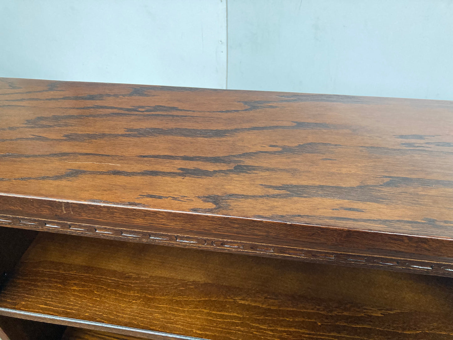 Solid oak old charm bookcase
