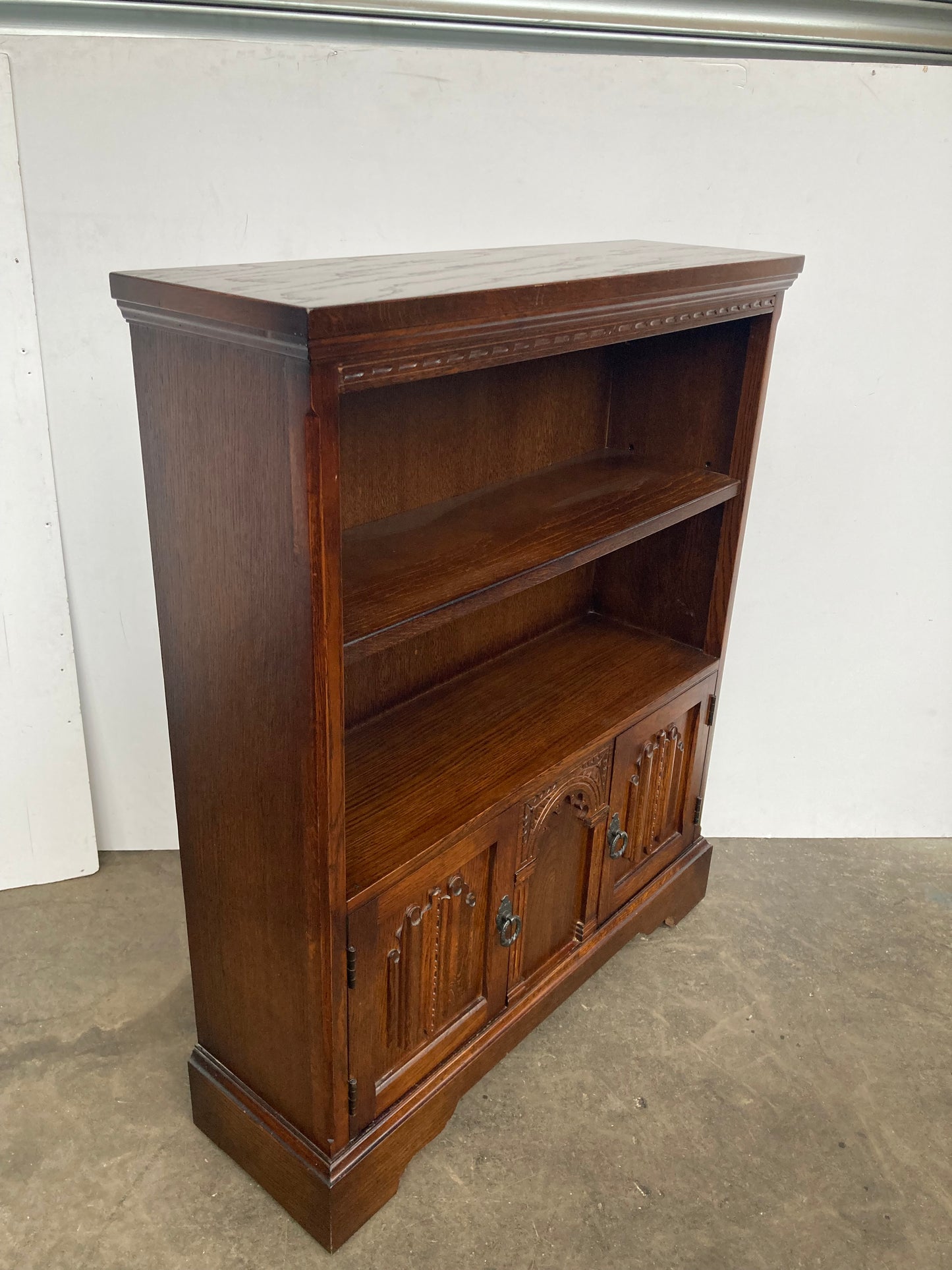 Solid oak old charm bookcase
