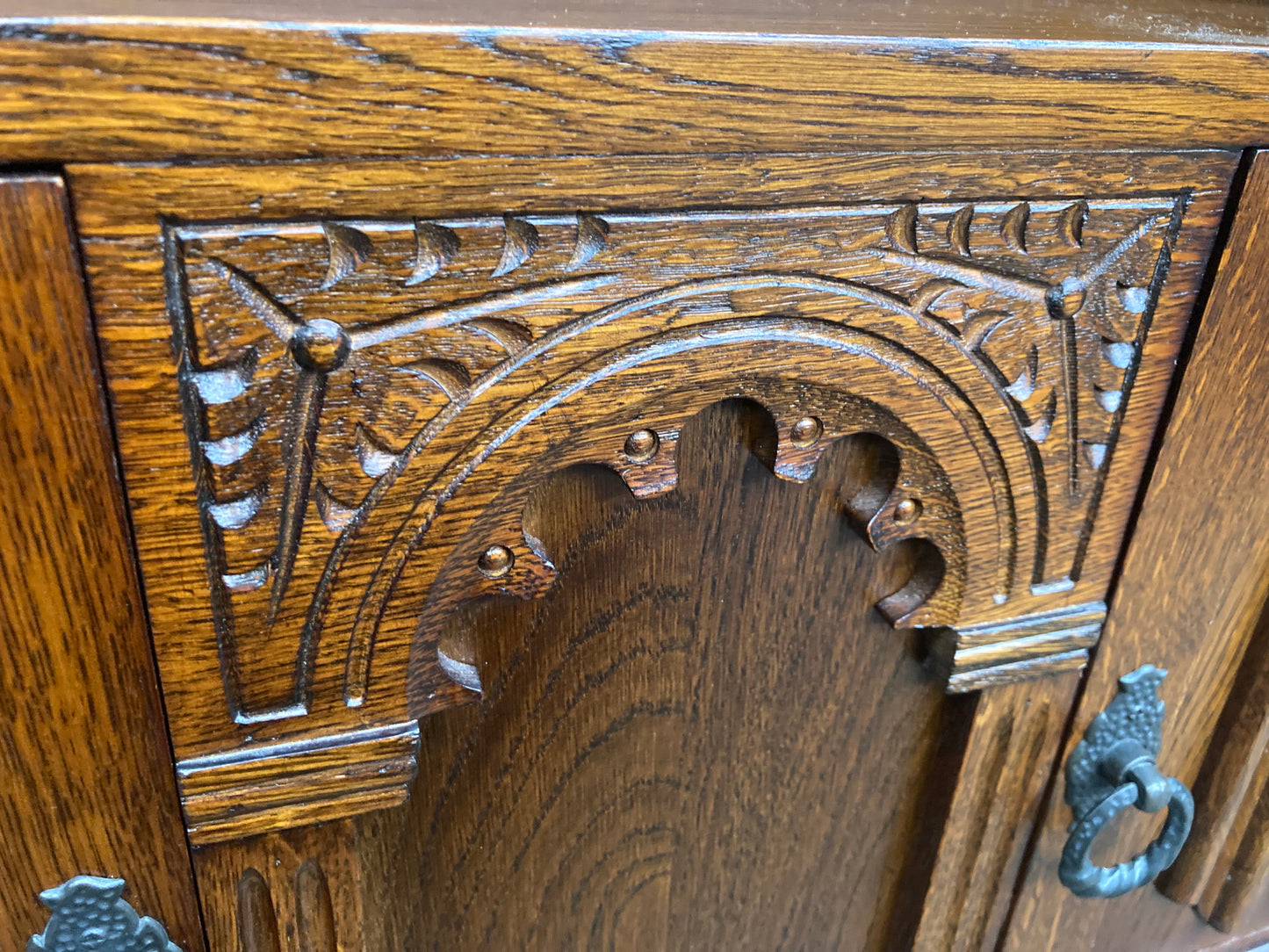 Solid oak old charm bookcase