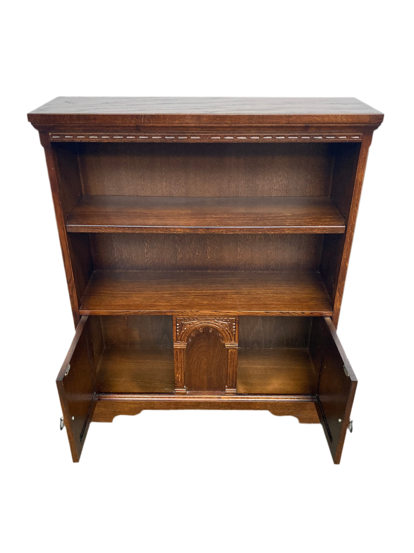 Solid oak old charm bookcase