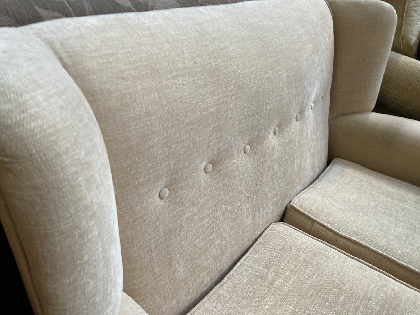 Small fabric 2 seater sofa