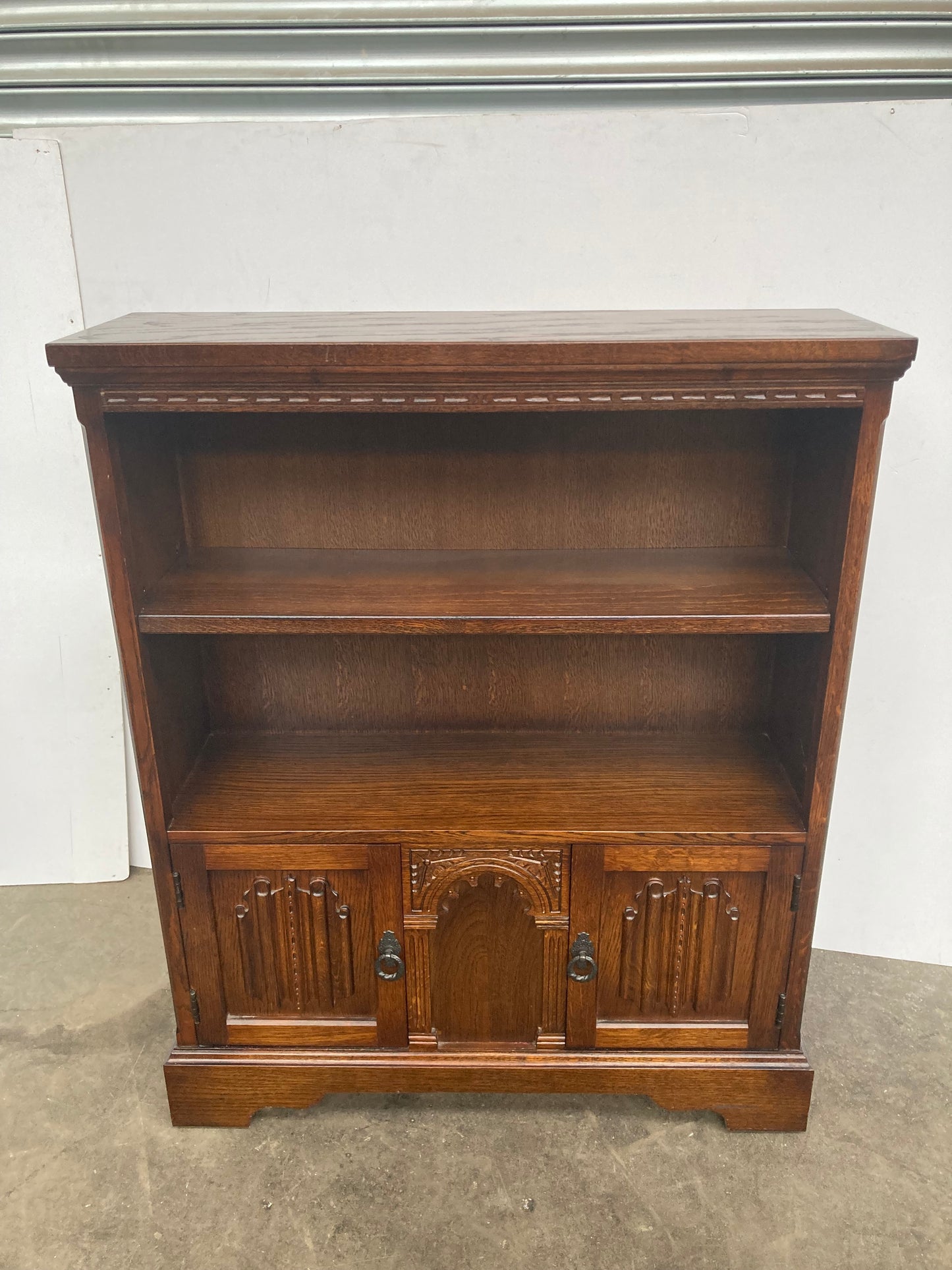 Solid oak old charm bookcase