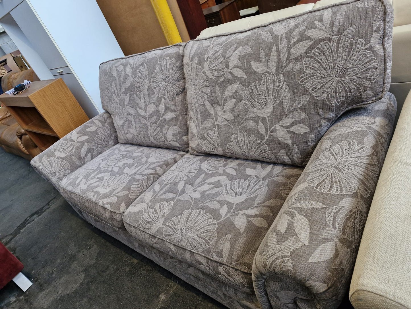 Experience Luxury Comfort with G-Plan 3 Seater Floral Sofa.
