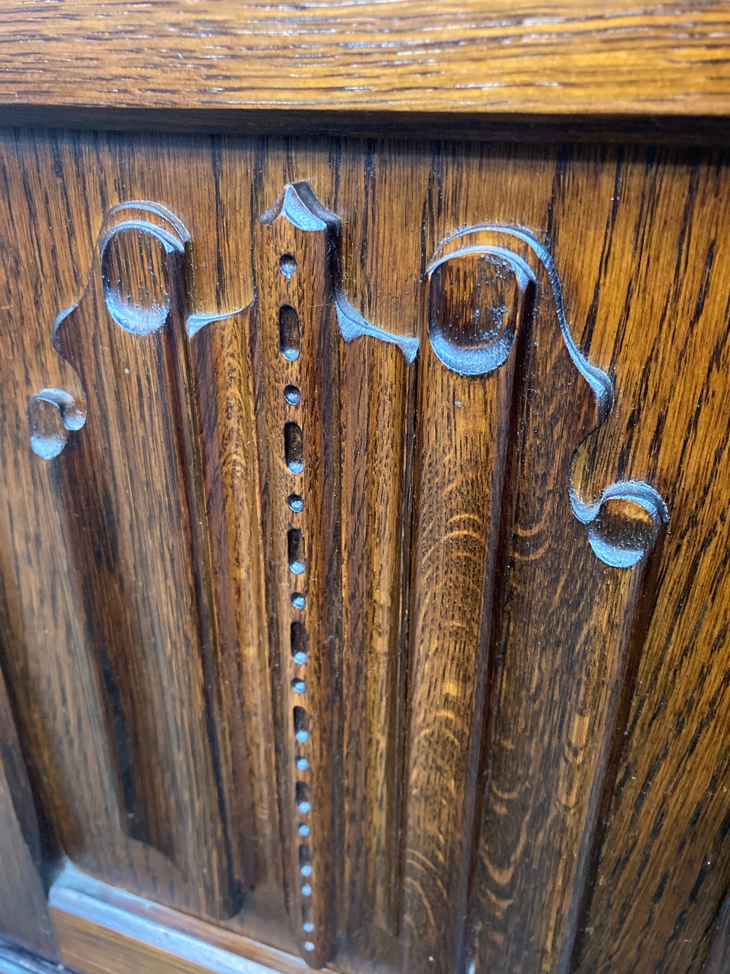 Solid oak old charm bookcase