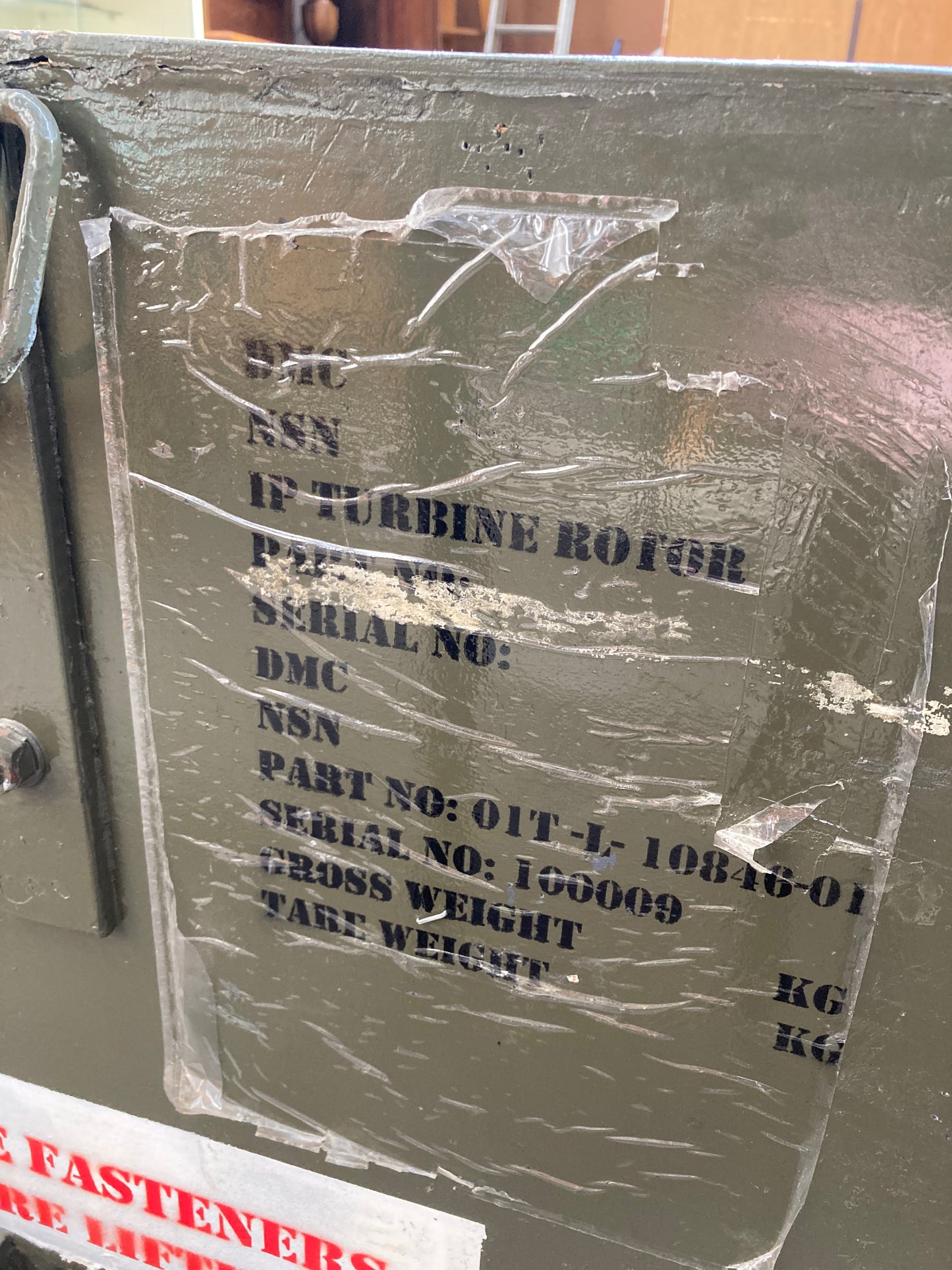 RAF shipping crate