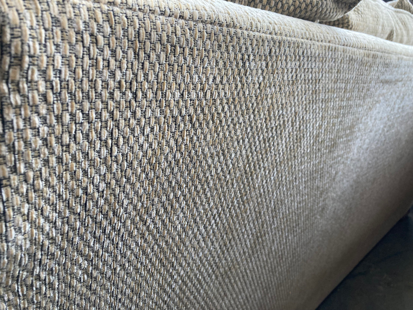 3 seater high quality woven fabric sofa with reversible cushions