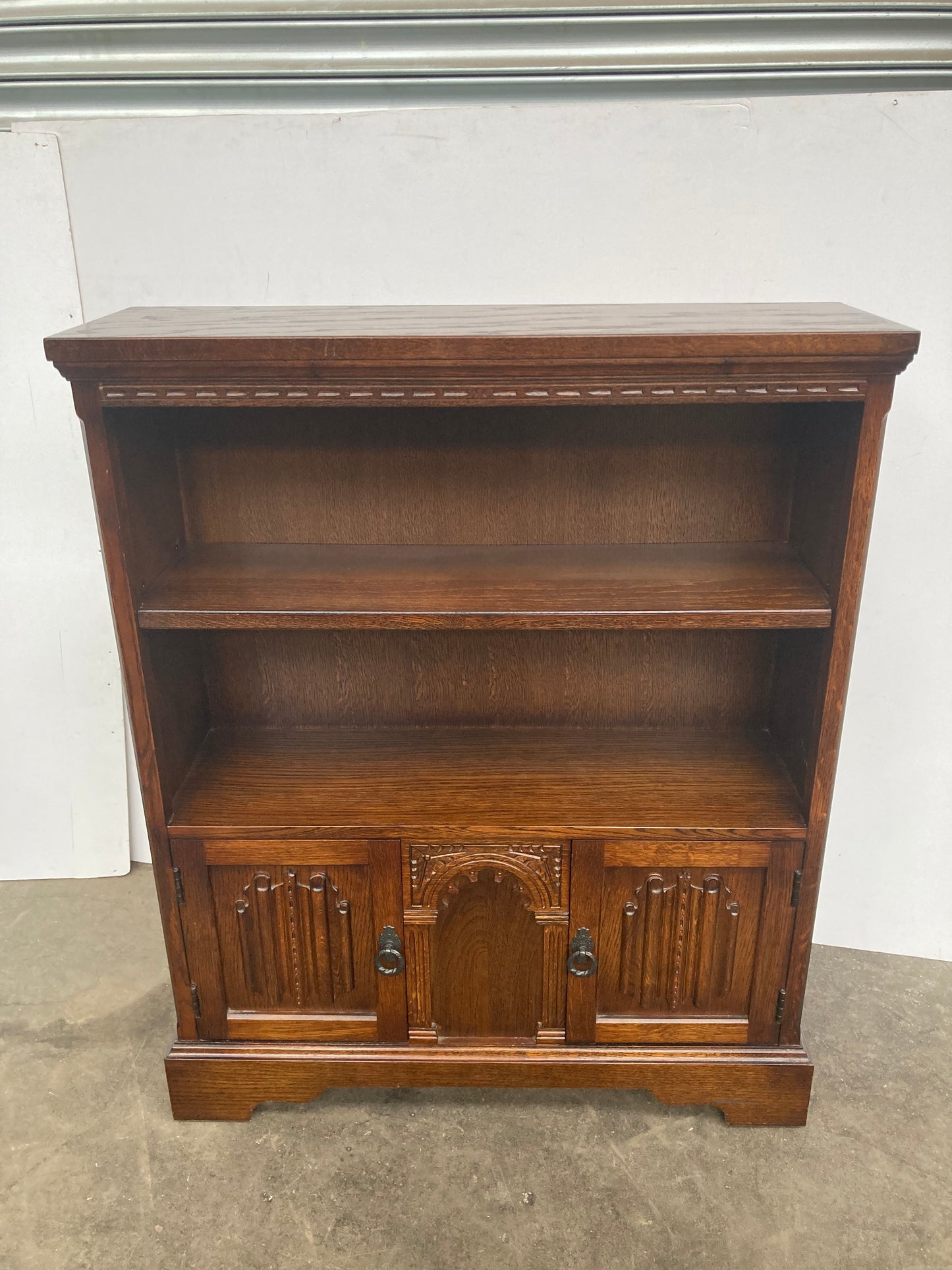 Solid oak old charm bookcase