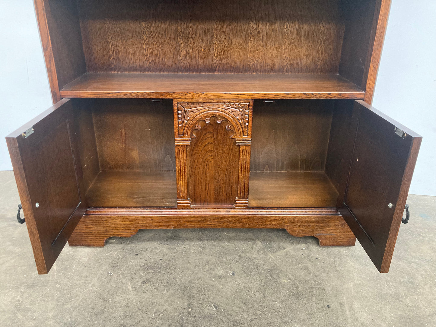 Solid oak old charm bookcase