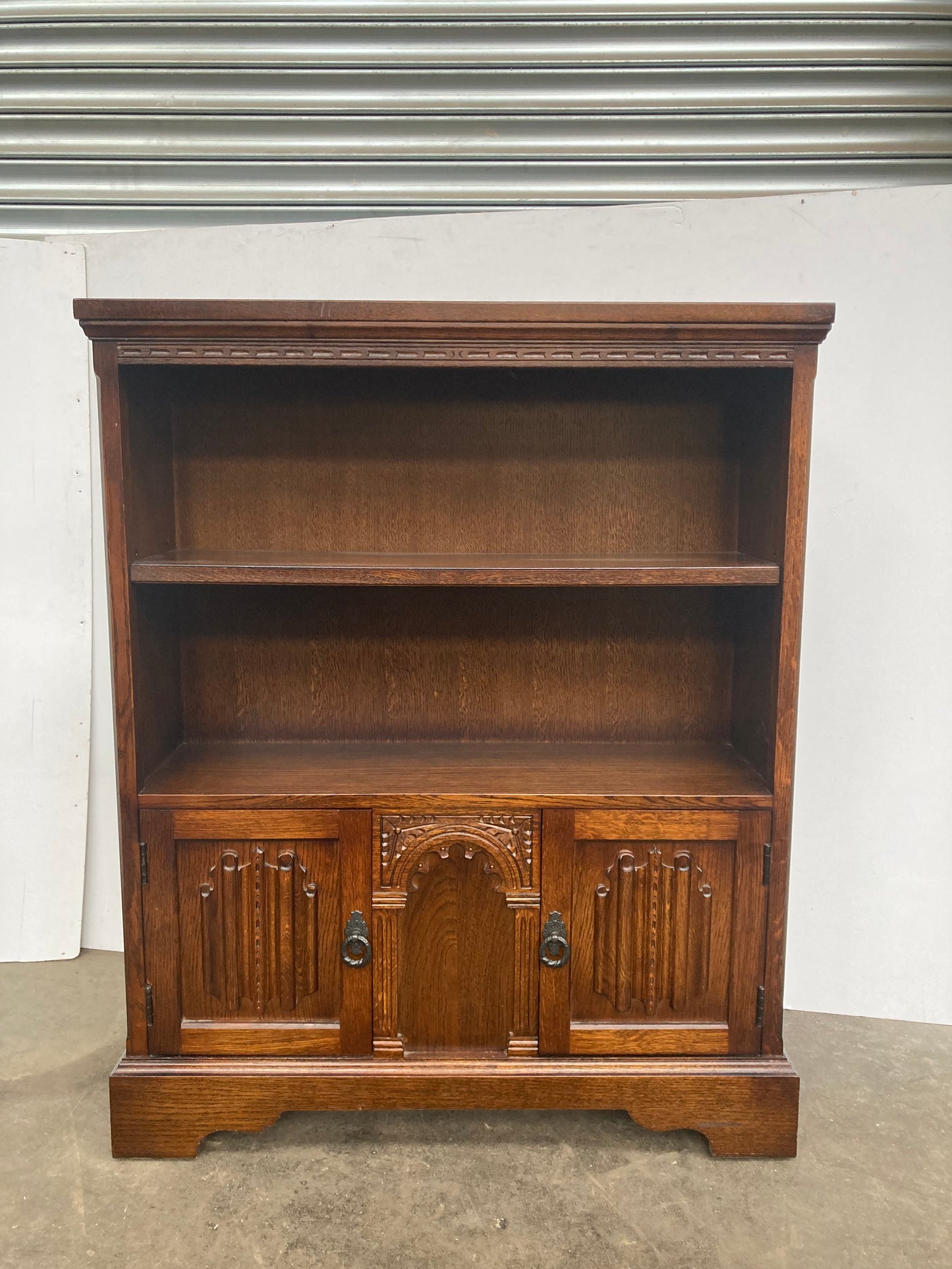 Solid oak old charm bookcase