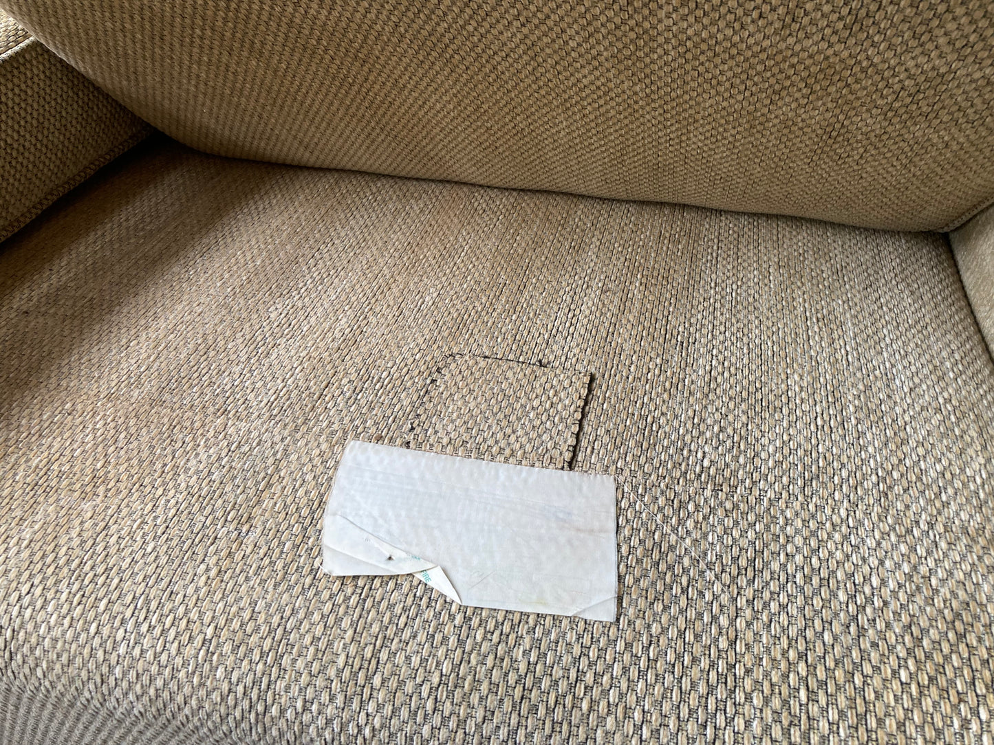3 seater high quality woven fabric sofa with reversible cushions