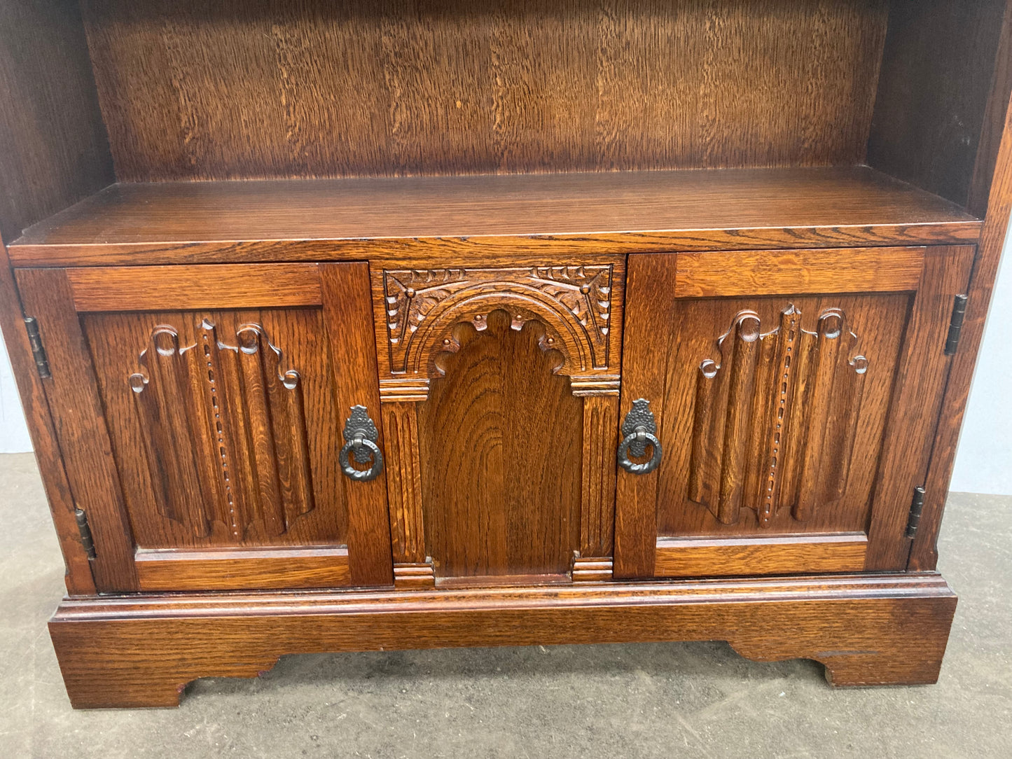 Solid oak old charm bookcase